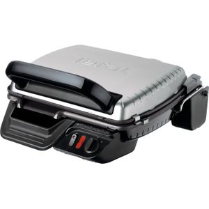 Tefal Ultra Compact GC3050 - Contactgrill - Groot grilloppervlak - Anti-aanbaklaag - 2000W - RVS