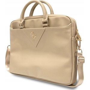 GUESS Triangle 4G Computer Bag 15 inch - 16 inch (goud)