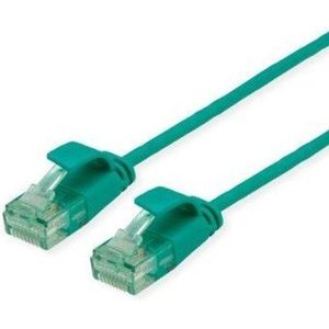 XXX_Assmann (Digitus) ROLINE RM UTP Data Center Patch Cord Cat.6A (Class EA), wąski, groen, 0,15 m
