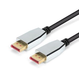 MONTIS Kabel DisplayPort v1.4 MT038-3 3 m Zwart, Zilver