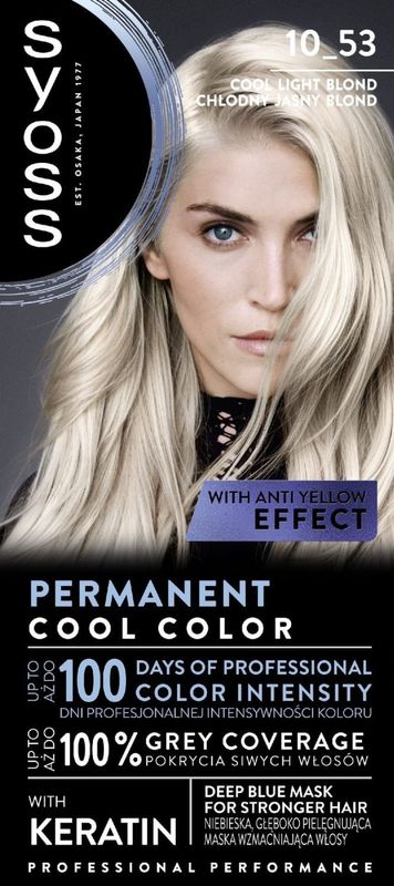 Syoss H .Farba 10-53 Cool licht Blond
