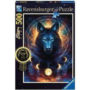 Ravensburger Lichtende Wolf (500 onderdelen)