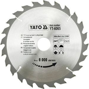 YATO cirkelzaag voor hout 200x30mm 24z YT-6065