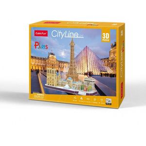 Cubic Fun 3D Puzzel City Line Parijs 1 stuk