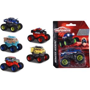 Majorette Monster Rockerz Rubberbanden 7.5Cm 6 Assortiment Prijs Per Auto