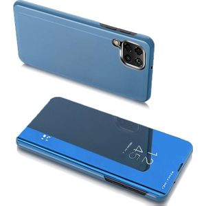 Hurtel Clear View Case tas etui met klapką Samsung Galaxy A22 4G blauw