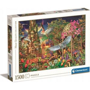 Clementoni puzzel 1500 stukjes Woodland Fantasy tuin