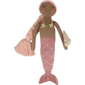 Meri Meri Plush speelgoed roze Knitted Mermaid