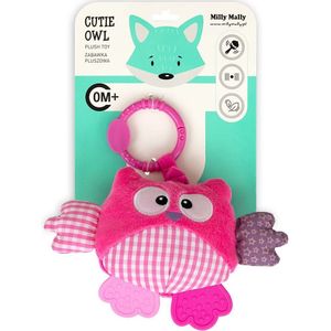 Milly Mally Plush pendant Cutie owl roze