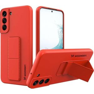 Wozinsky Kickstand Case siliconen etui met podstawką etui Samsung Galaxy S22+ rood