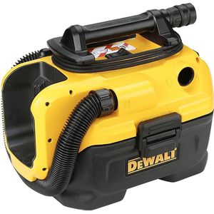 Dewalt Nat-/droogzuiger - 7,5L tankvolume, 954 l/min zuigvermogen - Compatibel met Dewalt XR accu's - DCV584L, zwart/geel