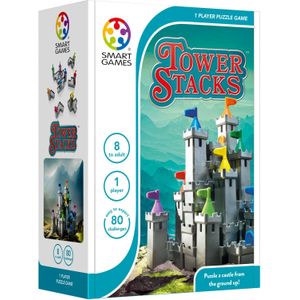 Smartgames Tower Stacks - Bouw een kasteel met 80 opdrachten voor jong en oud