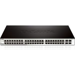 D-Link DGS-1210-52 netwerk-switch Managed L2 Gigabit Ethernet (10/100/1000) 1U Zwart