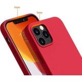 ETUI SILICONE CASE IPHONE 12 PRO MAX rood standaard