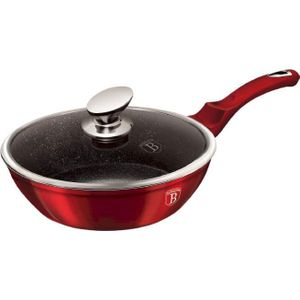 Berlinger Haus wokpan Burgundy 2,3 liter 24 cm aluminium rood