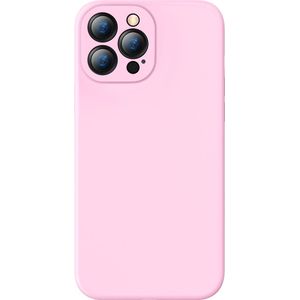Baseus Liquid Silica Case voor iPhone 13 Pro Max (roze)