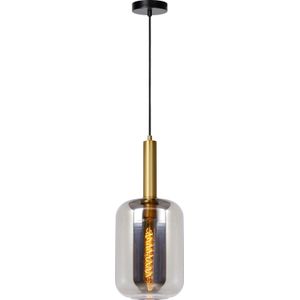 Lucide Joanet Hanglamp-Fumé-Ø22-1Xe27-40W-Glas