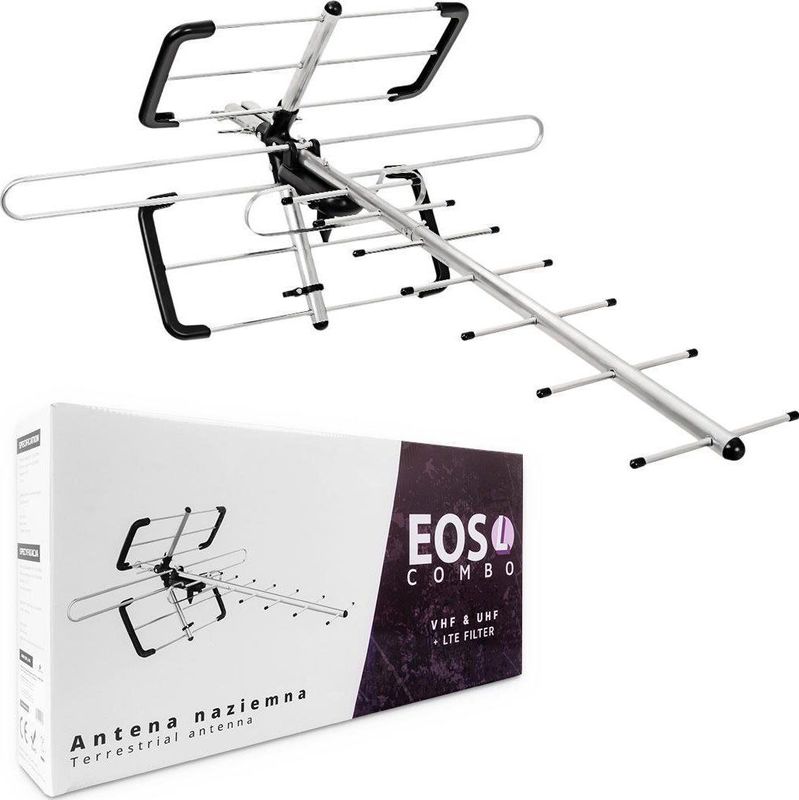 Spacetronik Antena RTV Antena DVB-T/T2 EOS L Combo zwart (pasywna)
