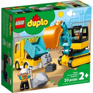LEGO DUPLO Truck & Graafmachine met rupsbanden - 10931