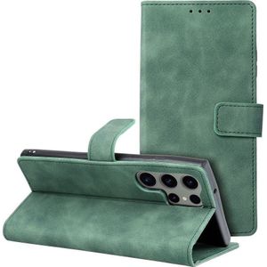 holster TENDER Book voor SAMSUNG Galaxy S23 Ultra groen