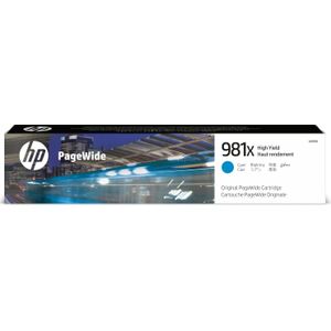 HP 981X originele cyaan high-capacity PageWide cartridge