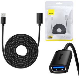 Baseus USB 3.0 Extension cable male to female, AirJoy Series, 5m (zwart)