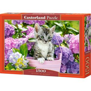 Castorland Kitten in Basket - 1500pcs