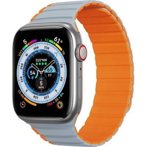 Dux Ducis band magnetisch Dux Ducis Strap (LD Version) Apple Watch 4/5/6/7/SE/8/Ultra 44/45/49mm grijs-oranje
