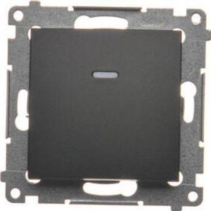 Kontakt-Simon Single pole connector Contact Simon 54 DW1AL.01/49 met LED backlight module 16AX, 250V~, screw terminals