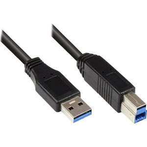 Good Connections USB3.0 Kabel A-B zwart 0,2m