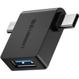 UGREEN 30453 tussenstuk voor kabels USB-C/Thunderbolt 3 USB 3.0 A Zwart