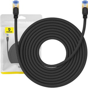Baseus Braided network cable cat.7 Ethernet RJ45, 10Gbps, 10m (zwart)