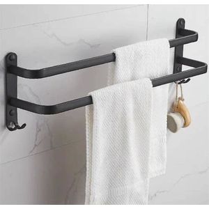 Aptel Steel Wig voor Loft-style bathroom towels 60x11cm zwart mat AG988