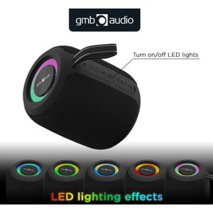 Gembird Nešiojama kolonėlė||Juodas|draagbaar/draadloos|Bluetooth|SPK-BT-LED-05-BK