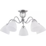 Alfa hanglamp hanglamp zwis Ariel 5x60W E27 wit/chroom 22605