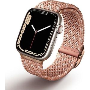 Uniq band Aspen Apple Watch 4/5/6/7/SE 40/41mm Braided DE roze/citrus roze