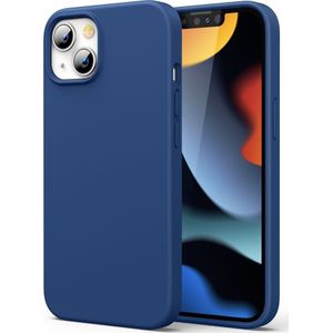 UGREEN Protective Silicone Case rubber elastyczne siliconen etui hoes iPhone 13 blauw