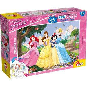 Lisciani puzzel dwustronne maxi 35 prinses Disney