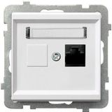 Ospel Computer sockets Single sonata RJ45 5e wit (GPK-1R/K/m/00)