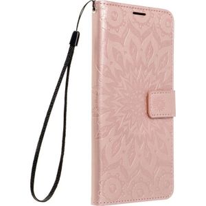 holster Forcell MEZZO Book voor SAMSUNG Galaxy S20 FE / S20 FE 5G mandala goud roze