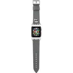 Karl Lagerfeld band KLAWLOKHG Apple Watch 42/44/45mm zilver/zilver strap Saffiano Karl Heads