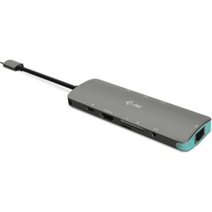 i-tec Metal USB-C Nano dockingstation 4K HDMI LAN + Stroomvoorziening 100 W