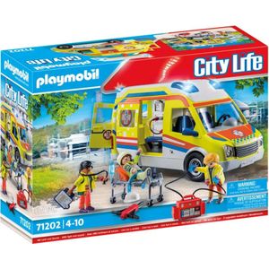 PLAYMOBIL City Life Ambulance met licht en geluid - 71202