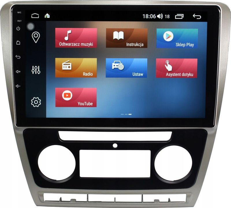 AUTO NAWIGACJE RADIO GPS NAVIGATIE SKODA OCTAVIA II 2004-2013 ANDROID