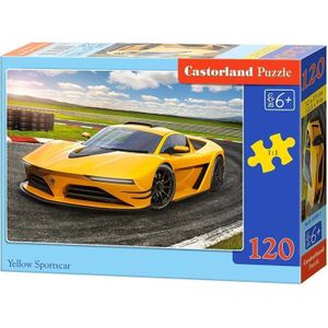Castorland puzzel Żółte sport auto 120 stukjes (13500)