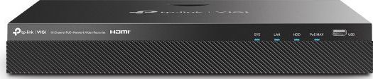 TP-Link VIGI NVR2016H-16MP Netwerk Video Recorder (NVR) Zwart