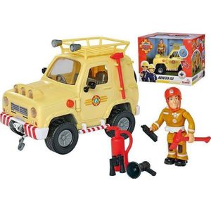 Simba - Brandweerman Sam - Mountain 4x4 met figuur - Speelgoedvoertuig - vanaf 3 jaar