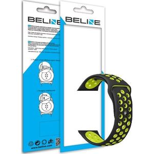 Beline band Watch 22mm Design zwart/geel