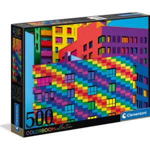 Clementoni Squares - ColorBoom Legpuzzel 500 stuk(s) Gebouwen