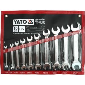 YATO steeksleutels 6-27mm 10 stuks (YT-0380)